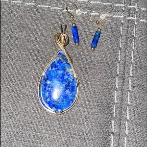Pendant and earrings
